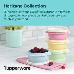 Tupperware Heritage Collection Pastel Bowl Set